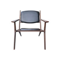 ราคา MUI อาร์มแชร์ รุ่น KEANE สีวอลนัท เบาะหนังดำ รหัส 19206102 106x77x95 cm. (12716860)