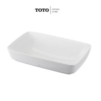 ราคา TOTO อ่างล้างหน้าหินอ่อนสังเคราะห์ วางบนเคาน์เตอร์ รุ่น PJS06#MW สี Matte White (12715800)