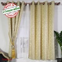 ราคา P-Plus Curtain ผ้าม่านสำเร็จรูป ม่านตาไก่ ม่านหน้าต่าง โชคเจริญ 2-2 สีครีมลายวินเทจ (1 ผืน) normal (12715077)
