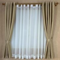 ราคา P-Plus Curtain ม่านตาไก่ รุ่นผ้าทอลายสีทองอ่อนๆ สีเบจ กันแสง 80% (ราคาขายต่อ 1 ผืน) 280 x 180 (12715109)