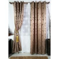 ราคา P-Plus Curtain ม่านสำเร็จรูปประตู ม่านตาไก่ โชคเจริญ 11/5 ม่านประตูสีน้ำตาล normal (12715170)