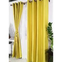 ราคา P-Plus Curtain ม่านสำเร็จรูปประตู ม่านตาไก่ ขนาด 140 x 220 ซม. สบาย 100/10 ม่านประตู normal (12715059)
