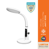ราคา LAMPTAN โคมไฟอ่านหนังสือถนอมสายตา LED DESK LAMP MULTICOLOUR MOTIVE 10W 3แสงใน1โคม ปรับองศาได้ (12716535)