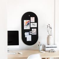 ราคา Moreover Landscape Board magnet board บอร์ดกระดาน แม่เหล็ก กลม วงรี แขวนผนัง สีขาว สีดำ minimal modern white black ดำ (10469984)
