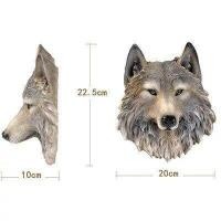 ราคา CT022B038 SOSHOKU หัวสัตว์ติดผนัง หัวสัตว์ หัวสิงโต หัวหมาป่า หัวเสือตกแต่งบ้าน หัวหมี ตกแต่งผนัง แขวนผนังตกแต่ง 1 (10591927)