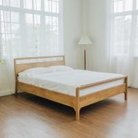 ราคา YKS HOME เตียงนอน รุ่น Baleen เตียงไม้ยางพารา เตียง 5 ft. (10808515)