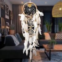 ราคา dream catcher ตาข่ายดักฝัน ประดับลูกปัด ขนนก และหวาย สําหรับแขวนตกแต่งผนังบ้าน ห้องนอน งานแต่งงาน หรือตกแต่งร้านค้า d56 (12041179)