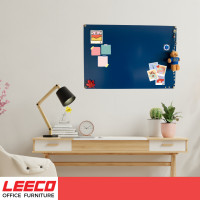ราคา LEECO Magnetic Board ลีโก้ บอร์ดติดข้อความ กระดานเตือนความจำ กระดานโน้ต กระดานแม่เหล็ก รุ่น MB-5840 สีน้ำเงิน SL.130 (12078256)