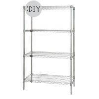 ราคา happy moveชั้นวางของ ชั้นอเนกประสงค์ชุบโครเมี่ยม ชั้นวาง4ชั้น ถอดประกอบได้ shelf (12078091)