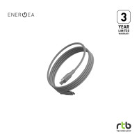 ราคา Energea Helix สายชาร์จเร็วแบบแม่เหล็ก USB-C to USB-C (5A/100W/USB2.0 480Mbps data transfer) 1.5M Natural (12413316)