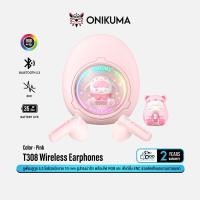 ราคา ONIKUMA T302 Wireless Earphones หูฟังบลูทูธ 5.3 True Wireless เคสน่ารัก พร้อมฟังก์ชั่น ENC #Qoomart PINK (12578545)