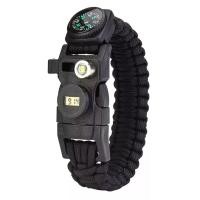 ราคา PS Decorate 12IN1 สายรัดข้อมืออุปกรณ์ช่วยชีวิต สำหรับเดินป่า มีด นกหวีด แท่งจุดไฟ เชือก เข็มทิศ สีดำ,S:15-16cm. (12700580)