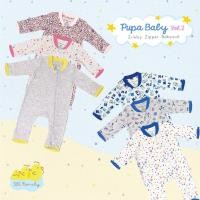 ราคา SBC FAMILY Pupa Baby ชุดนอนซิป 2way พับปลายมือเท้าเปิด คลุมมือเท้าได้ ใส่ได้นาน คุ้มค่า ผ้า Super Soft Interlock Cotton 5F / 24M (12721137)