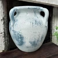 ราคา Lanna Pottery Flowerpot กระถางโอ่งกินเผาโบราณมีหู 4 หู ขนาด 32 x 36 cm. สีฟ้าคราม (12721246)