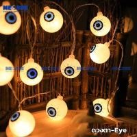 ราคา NEOBEE โคมไฟฟักทองฮาโลวีน 3m 20LED ไฟเส้นตกแต่งประดับแต่ง ใส่ถ่านกันน้ำ NB-WS10 ดวงตา-Eye (12721671)