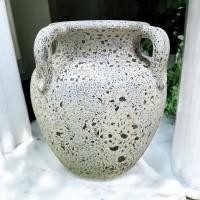 ราคา Lanna Pottery Flowerpot กระถางโอ่งกินเผาโบราณมีหู 4 หู สีขาวเก่า ขนาด 32 x 36 cm. สีขาวเก่า (12721269)