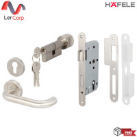 ราคา (Hafele) ชุดมือจับก้านโยกประตูสแตนเลสสตีล รุ่นมาตรฐาน C ประตูทางเข้า (499.10.102) (12721270)