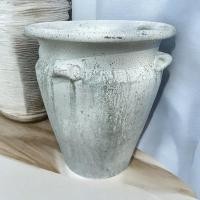 ราคา Flowerpot กระถางดินเผาปากบานเล็กมีหู 4 หู ขนาด 23 x 27 cm. สีเขียว (12721459)