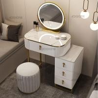 ราคา Wuxury Furniture โต๊ะเครื่องแป้งพร้อมไฟ LED ปรับแสง ระบบสัมผัส TOP ลายหินอ่อน ส่งฟรี ขาว (10765145)