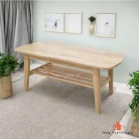 ราคา INDY FURNISH โต๊ะกลางไม้ยางพารา รุ่น Cosmos W100xD50xH43 cm. สีธรรมชาติ (10203907)