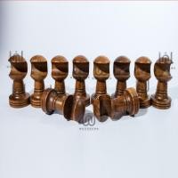 ราคา Wooddens ขายึดราวม่านไม้สักแบบผ่า สำหรับราวม่าน ขนาดรู1.2นิ้วXส4นิ้ว (10488851)
