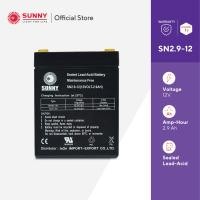 ราคา SUNNY เเบตเตอรี่เเห้ง SLA 12V 2.9Ah รุ่น SN2.9-12 Battery Sealed Lead Acid เหมาะสำหรับ ไฟสำรองฉุกเฉิน/UPS/ระบบเตือนภัย ดำ (10696854)