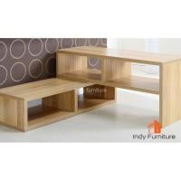 ราคา INDY FURNISH ชั้นวางอเนกประสงค์ ไม้ยางพารา รุ่น Twin-WD ปรับความกว้างได้ 80 - 150ซม.สีธรรมชาติ (12323250)