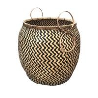 ราคา Thorr Living Pot ตระกร้าไม้ไผ่ไร่ Nature&Black (1) (10178832)