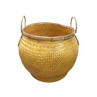 ราคา Thorr Living Pot ตระกร้าไม้ไผ่ไร่ Nature&Yellow (10178829)