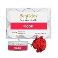 ราคา SenOdos เทียนหอม อโรม่า Rose Soy Candles เทียนหอม อโรม่า - กลิ่นกุหลาบ 15 g. (6 ชิ้น) Rose (10436951)