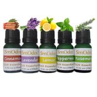 ราคา SenOdos น้ำมันหอมระเหย อโรม่า กลิ่นเพิ่มประสิทธิภาพการทำงาน 10 ml 5 กลิ่นซินนาม่อน,ลาเวนเดอร์,เลม่อน,เปปเปอร์มินต์,โรสแมรี่ (10436854)