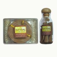 ราคา SandalHarvest ชุด Set ไม้จันทน์หอม ผงไม้จันทน์ น้ำมันไม้จันทน์หอม ธูปปั้นไม้จันทร์หอม เกรดพรีเมี่ยม 40g. + ธูปขดไม้จันทร์หอม(ใหญ่ 14 pcs) (10438542)