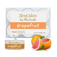 ราคา SenOdos เทียนหอม อโรม่า Grapefruit Soy Candles - กลิ่นเกรปฟรุตแท้ 15 g. (6 ชิ้น) Grapefruit (10436891)