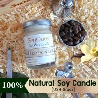 ราคา SenOdos เทียนหอม อโรม่า เทียนหอมสปา Coffee & Vanilla Scented Soy Candle Aroma 45 g - กลิ่นกาแฟ & วานิลลา Coffee & Vanilla (10436975)