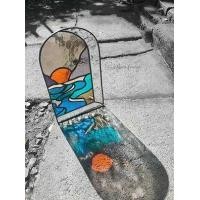 ราคา ร้านประกายแก้วชุดทำกระจกสี ทำกระจกสเตนกลาส ภูเขาหมอก 1 ชุด DIY KIT Sunset Beach (10706760)