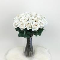 ราคา Oriental Fine Art ดอกกุหลาบปลอมเกรดพรีเมียม - Ivory#7,1 ดอก (10794693)