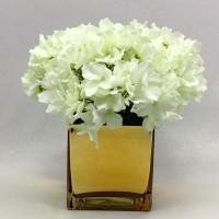 ราคา Oriental Fine Art ดอกไฮเดรนเยียพร้อมแจกันแก้ว สีทอง (10796011)