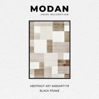 ราคา M ODAN ภาพพร้อมกรอบ ABSTRACT ART #ABSART176 BLACK 50x70 CM (10880994)