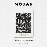 ราคา M ODAN ภาพพร้อมกรอบ ABSTRACT ART #ABSART210 BLACK 50x70 CM (10881059)