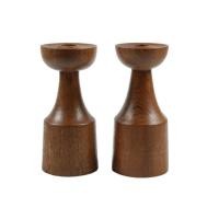 ราคา NATREE High quality Solid Teak Wood Candle holder เชิงเทียน ไม้สัก 15.2*6cm. Vintage น้ำตาล (10965526)