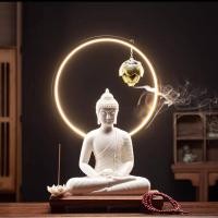 ราคา INTERY HAOYUN โคมไฟพระพุทธรูป พระพุทธรูป พระพุทธรูปปางสมาธิ โคมไฟLed CT125B084 4 Set C (11001238)