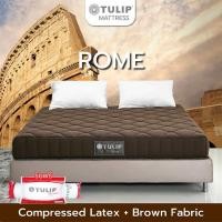 ราคา TULIP รุ่น ROME ที่นอนยางพาราธรรมชาติอัดอย่างดี หนา 8 นิ้ว รับประกัน 10 ปี 5 ฟุต (12010670)