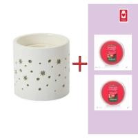 ราคา Yankee Candle เครื่องอุ่นเทียนหอมชนิดถ้วยและเทียนหอมชนิดถ้วย2ชิ้น เซ็ท8 (12062824)