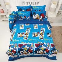 ราคา TULIP Disney ชุดเครื่องนอน ผ้าปูที่นอน ผ้าห่มนวม รุ่น TULIP Delight พิมพ์ดิจิตอลปริ้น DLD007 ลิขสิทธิ์แท้ดิสนีย์ 6 ฟุต (12112510)