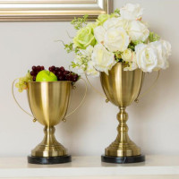 ราคา LA CASA ของตกแต่งบ้าน แจกันดอกไม้ประดิษฐ์ แจกันโลหะ เชิงเทียน รุ่น MS3775 L (12182438)