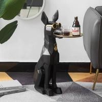 ราคา Kawaree shop รูปปั้นสุนัขน่ารักพร้อมถ่ายที่วาง 77x26x20cm. สีดำ (12264415)