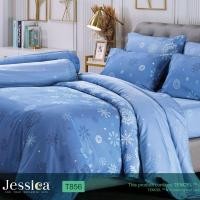 ราคา JESSICA Tencel ชุดเครื่องนอน ผ้าปูที่นอน ผ้าห่มนวม 500 เส้นด้าย พิมพ์ลาย T856 ชุด 5 ฟุต 6 ชิ้น (12295868)