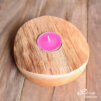 ราคา live furniture เชิงเทียนไม้ รุ่น กลม (12349001)