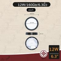 ราคา Mylight ดาวไลท์ติดลอย ดาวไลท์ LED ทรงกลม 6W 9W 12W 18W 24W ขนาด 4นิ้ว 6นิ้ว 8นิ้ว 11นิ้ว 12W 6นิ้ว ขอบดำ,แสงขาว WH 9000K (12722941)