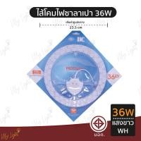 ราคา Mylight หลอดไฟโคมไฟซาลาเปา ไส้โคมไฟซาลาเปา หลอดซาลาเปา หลอดไฟแพดานกลม LED 36W แสงขาวWH (12723778)